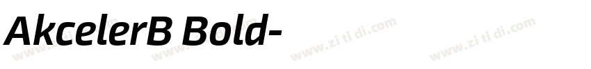 AkcelerB Bold字体转换